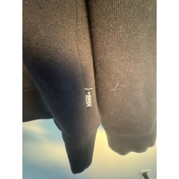 Vans Men’s Two Button Collared Pullover Vintage Black Size XL - Picture 4 of 8